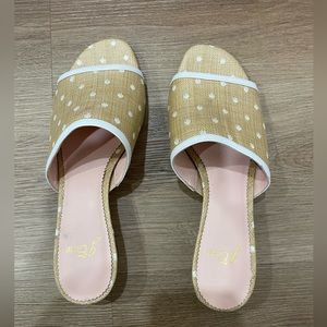 J. Crew Rafia Sandals New